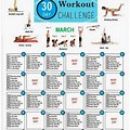 30-Day Fitness Challenges Printable Charts