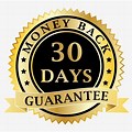 30-Day Money-Back Guarantee in Pink Logo