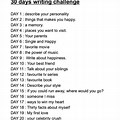 30-Day Writing Challenge Prompts