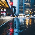 4K Computer Wallpaper Night Rain in City