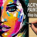 Abstract Acrylic Portrait Tutorial