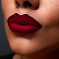 African American Woman Wearing Pink Lipstick