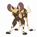 African Wild Dog Puppies Drawing