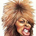 Al Hirschfeld Tina Turner Caricature