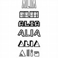 Alia Logo Colouring
