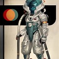 Alien Astronaut Character Concept Art