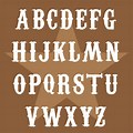Alphabet Letters in Western Theme