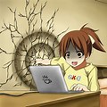 Angry Computer Anime Meme