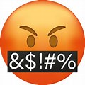 Angry Face Swearing Emoji