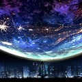 Anime Night Sky Galaxy 4K