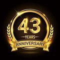 Anniversary 43 Clip Art