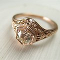 Antique Rose Wedding and Engagement Ring
