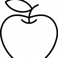 Apple Black with White Out Line