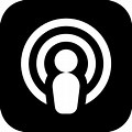 Apple Podcasts Black and White