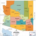 Arizona County Map Counties