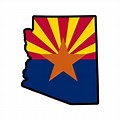 Arizona Flag State Shape