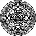 Aztec Calendar Drawing Clip Art