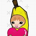 Banana Cat Give Heart Meme