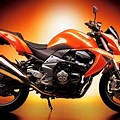 Big Bike Motorcycle Orange