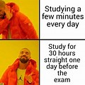 Binding Studies Before Exam Meme