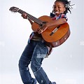 Black Boy Rock Playing Guitar