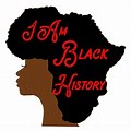 Black History Clip Art of Africa Shape