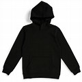 Black Plain Hoodie Small Pic