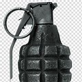 Black Skull Grenade Transparent