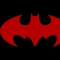 Black and Red Batman Symbol
