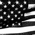 Black and White American Flag Wallpaper 4K