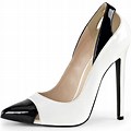 Black and White High Heel Pumps