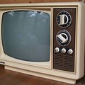 Black and White TV Old Television Set