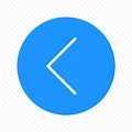 Blue Back Button with White Background