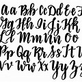 Brush Lettering Alphabet Letters