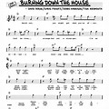 Burning Down the House Sheet Music