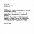 Bursary Application Letter Sample PDF