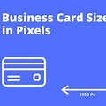 Business Card Size. Pixels