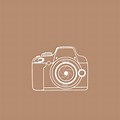 Camera Instagram Icon Brown Aesthetic