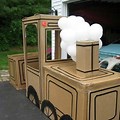 Cardboard Train Props for Plays