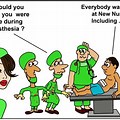 Cartoon of Anesthesia Calling for Help