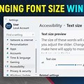 Change Font Size in Windows 11