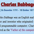 Charles Babbage Time Period