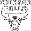 Chicago Bulls Logo Coloring Page Printable