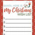 Christmas Card List for Kids