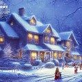 Christmas Relaxing Music with Scenery