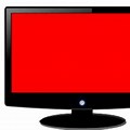 Computer Screen Red Vector Art