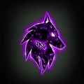 Cool Purple Wolf Logo