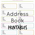 Create Your Own Address Book Template
