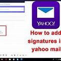 Create a Signature in Yahoo! Mail