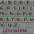 Cross Stitch Fancy Alphabet Letters